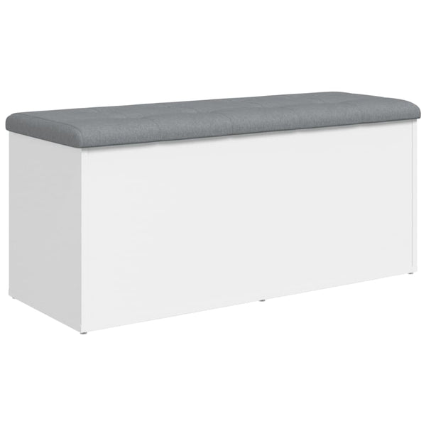 Vidaxl Storage Bench White 102X42x45 Cm Engineered Wood Benches & Stools