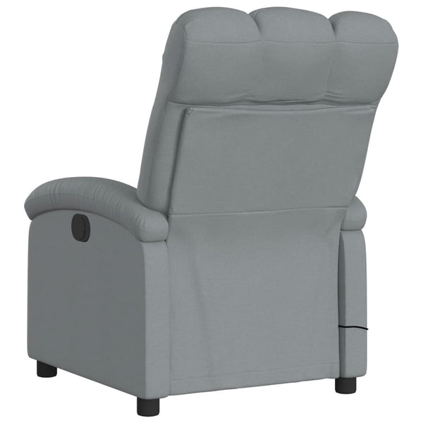 Electric Massage Recliner Chair Light Grey Fabric Electric Massage Chairs