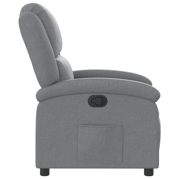 Recliner Chair Light Grey Fabric Outdoor Lighting Accessories