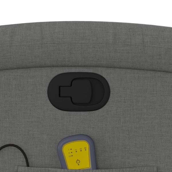 Massage Recliner Chair Dark Grey Fabric Electric Massage Chairs