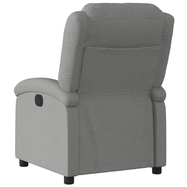 Electric Recliner Chair Dark Grey Fabric Electric Massage Chairs