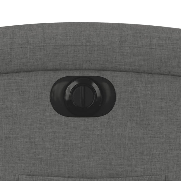 Electric Recliner Chair Dark Grey Fabric Electric Massage Chairs