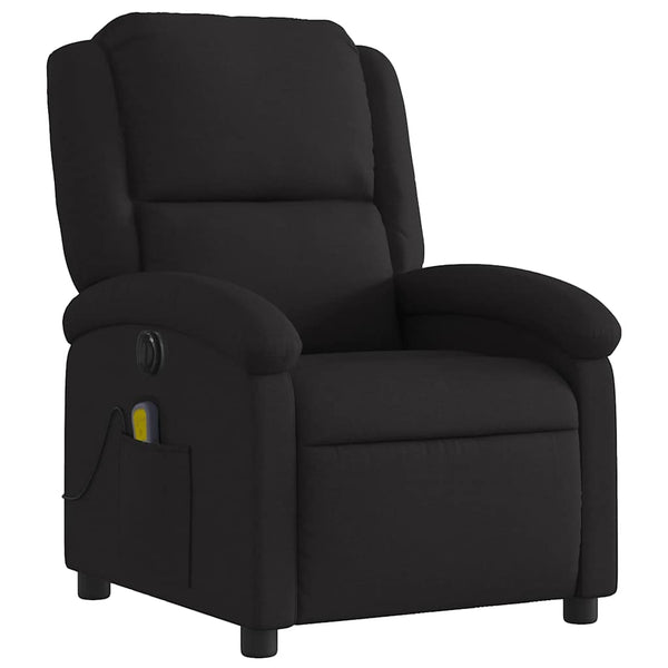 Vidaxl Electric Massage Recliner Chair Black Fabric Electric Massage Chairs