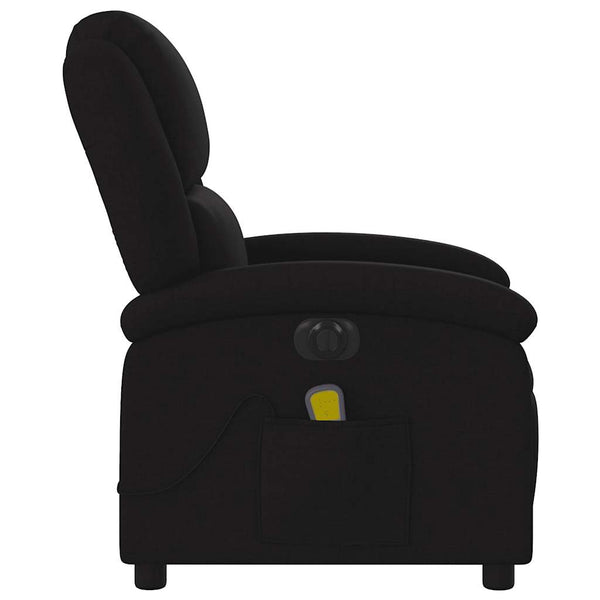 Vidaxl Electric Massage Recliner Chair Black Fabric Electric Massage Chairs