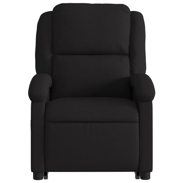 Electric Stand Up Massage Recliner Chair Black Fabric Electric Massage Chairs