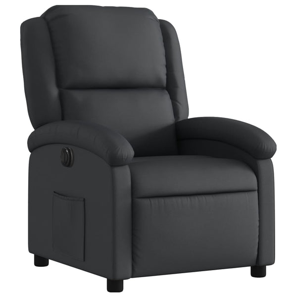 Vidaxl Electric Recliner Chair Black Real Leather Electric Massage Chairs