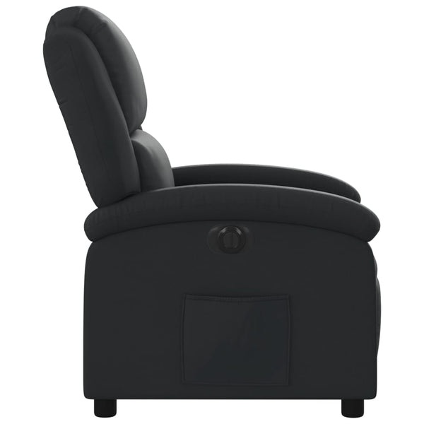 Vidaxl Electric Recliner Chair Black Real Leather Electric Massage Chairs