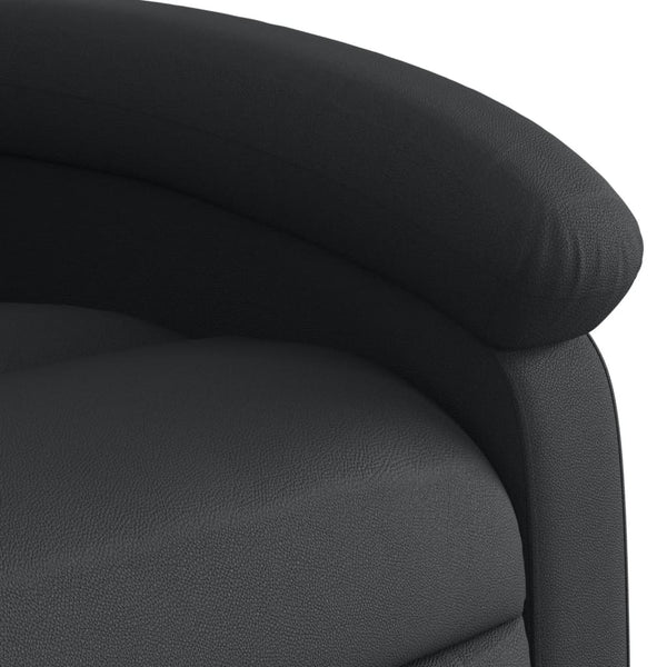 Electric Massage Recliner Chair Black Real Leather Electric Massage Chairs
