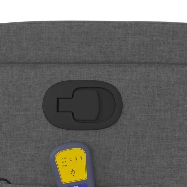 Stand Up Massage Recliner Chair Dark Grey Fabric Electric Massage Chairs