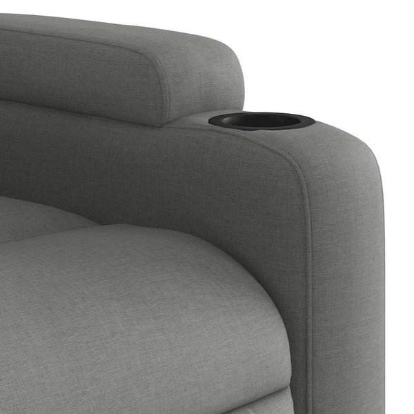 Electric Massage Recliner Chair Dark Grey Fabric Massage Tables & Chairs