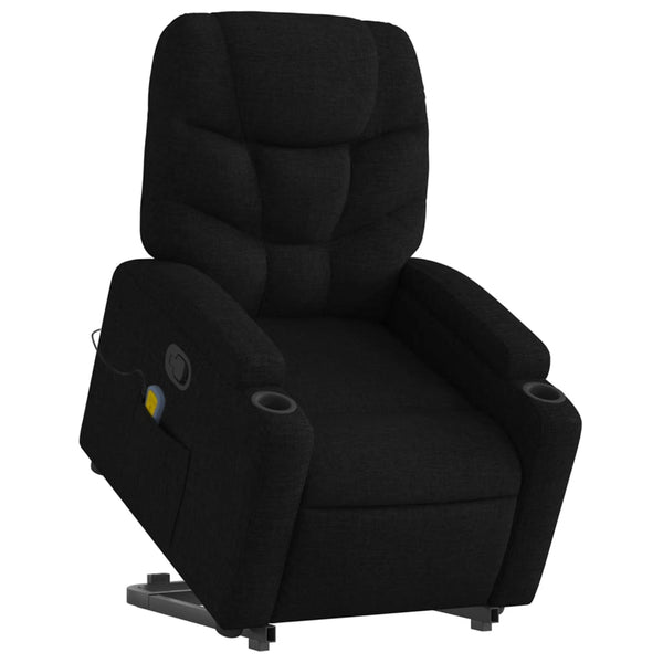 Vidaxl Stand Up Massage Recliner Chair Black Fabric Massage Tables & Chairs