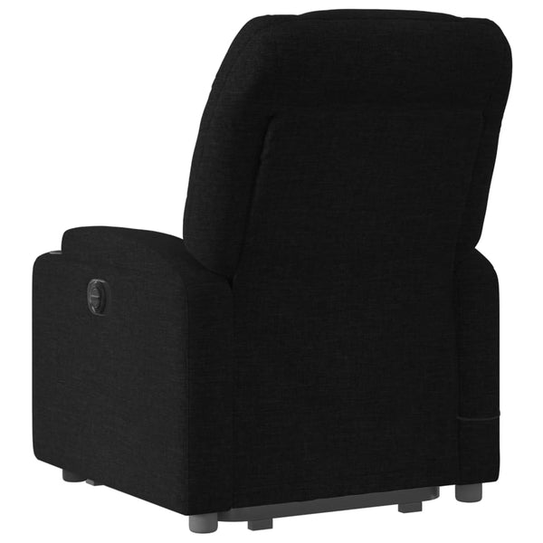 Vidaxl Stand Up Massage Recliner Chair Black Fabric Massage Tables & Chairs