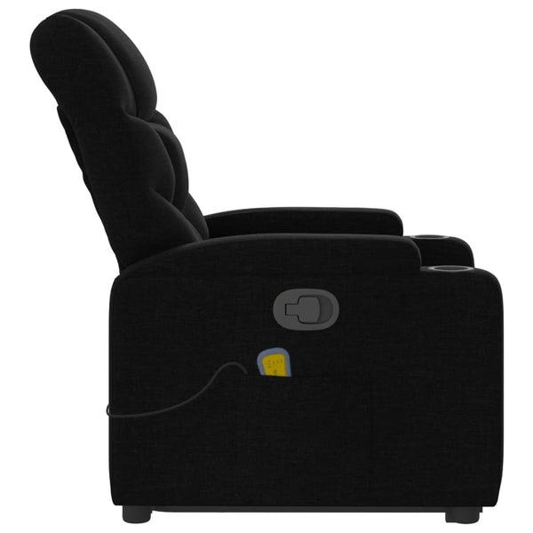 Vidaxl Stand Up Massage Recliner Chair Black Fabric Massage Tables & Chairs