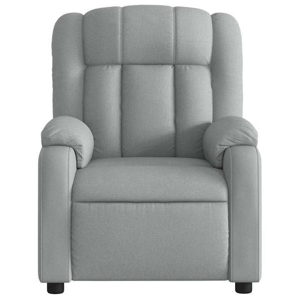 Vidaxl Massage Recliner Chair Light Grey Fabric Electric Massage Chairs