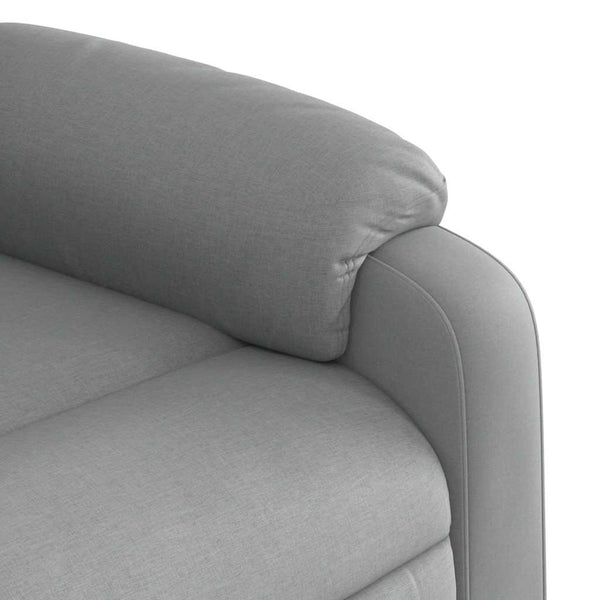 Vidaxl Massage Recliner Chair Light Grey Fabric Electric Massage Chairs