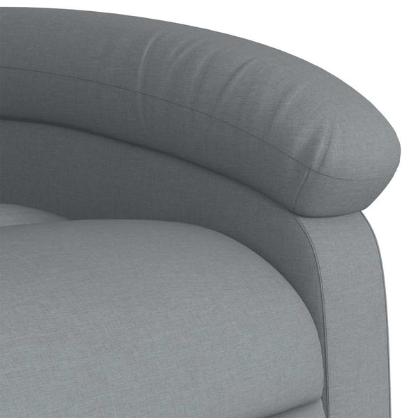 Vidaxl Massage Recliner Chair Light Grey Fabric Electric Massage Chairs