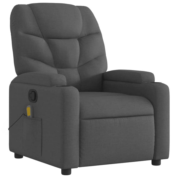 Vidaxl Massage Recliner Chair Dark Grey Fabric Massage Tables & Chairs