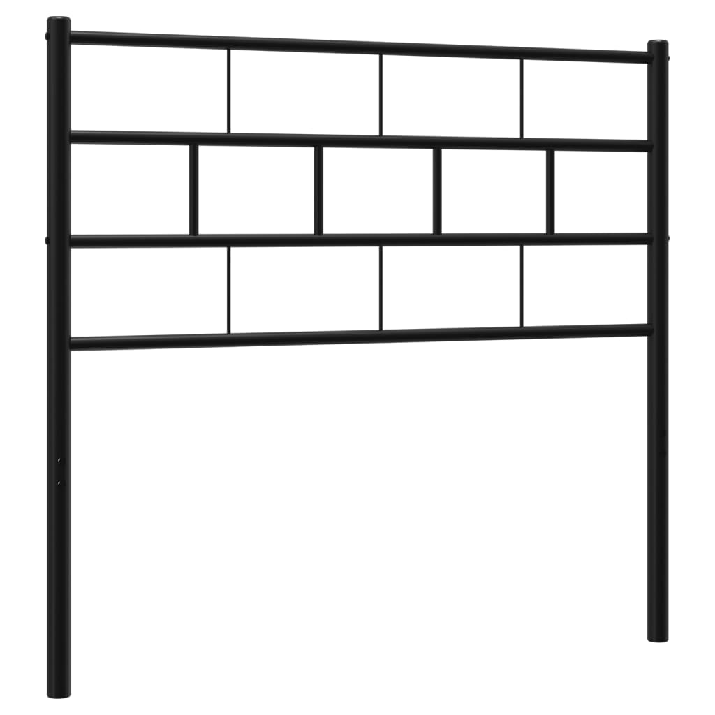 Metal Headboard Black 107 Cm Headboards & Footboards
