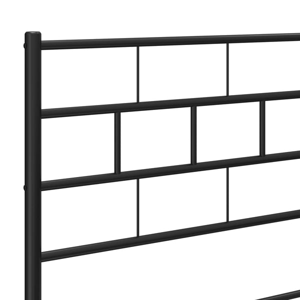 Metal Headboard Black 107 Cm Headboards & Footboards