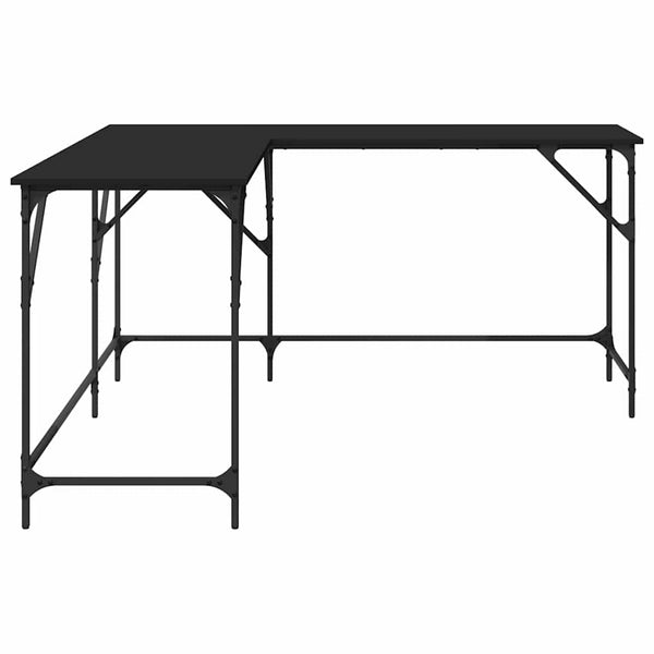 Vidaxl Desk Black 149X149x75 Cm Engineered Wood Home Office Desks