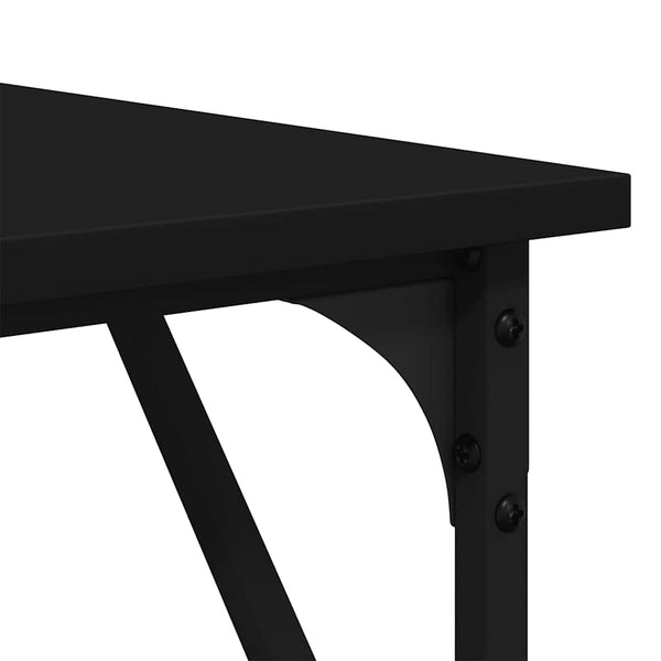 Vidaxl Desk Black 149X149x75 Cm Engineered Wood Home Office Desks