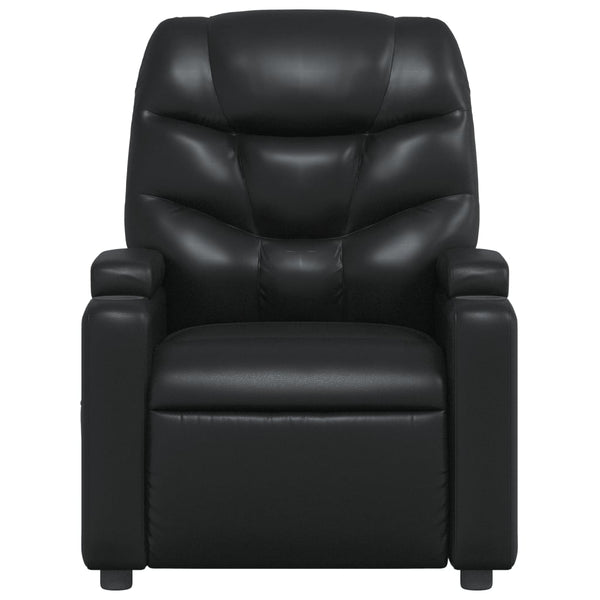 Black Massage Recliner Chair Faux Leather Electric Massage Chairs