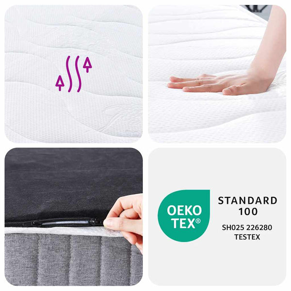 Vidaxl Pocket Spring Mattress Medium 137X190 Cm Mattresses