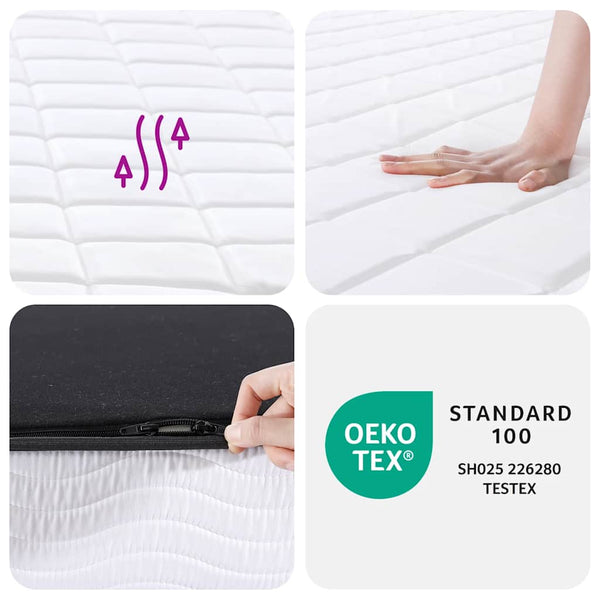 Vidaxl Foam Mattress Medium Soft 152X203 Cm Queen Size Mattresses