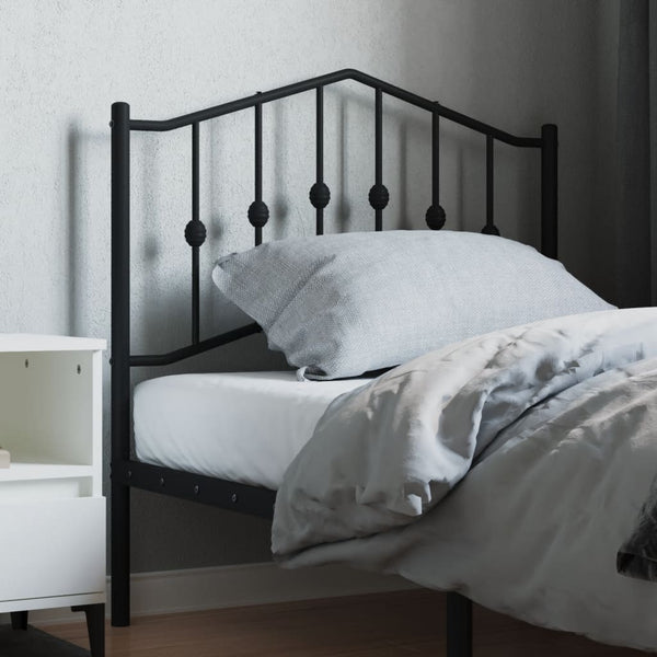 Metal Headboard Black 90 Cm Headboards & Footboards