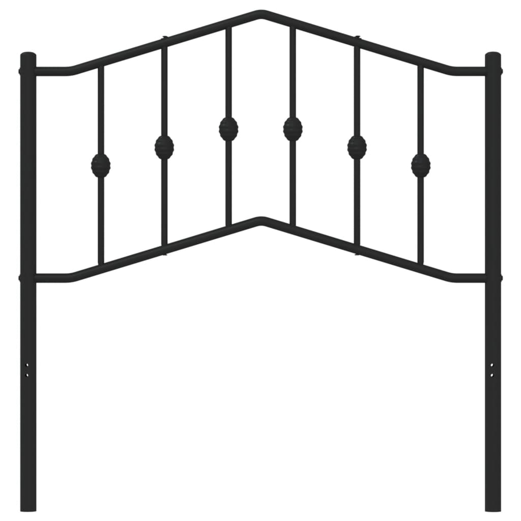 Metal Headboard Black 90 Cm Headboards & Footboards