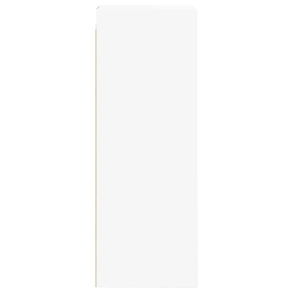 Wall Cabinet With Glass Doors White 35X37x100 Cm Cabinets & Cupboards