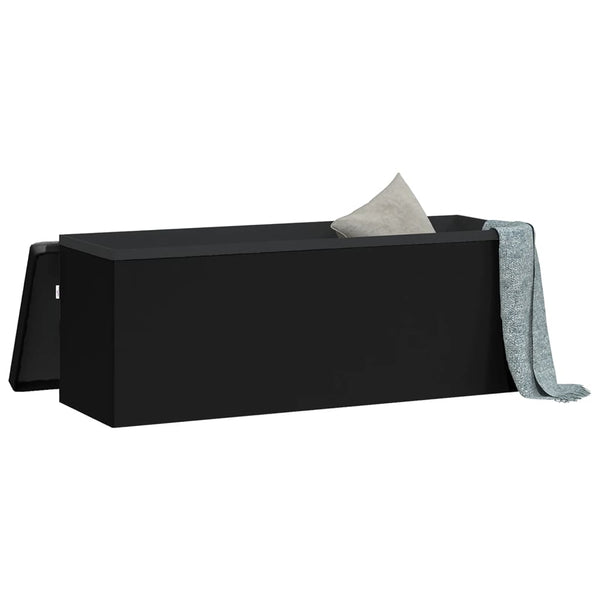 Storage Bench Foldable Black Pvc Benches