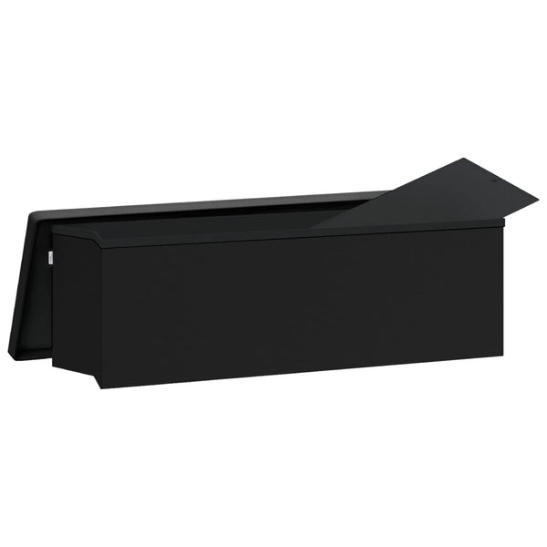 Vidaxl Storage Bench Foldable Black Pvc Patio Benches