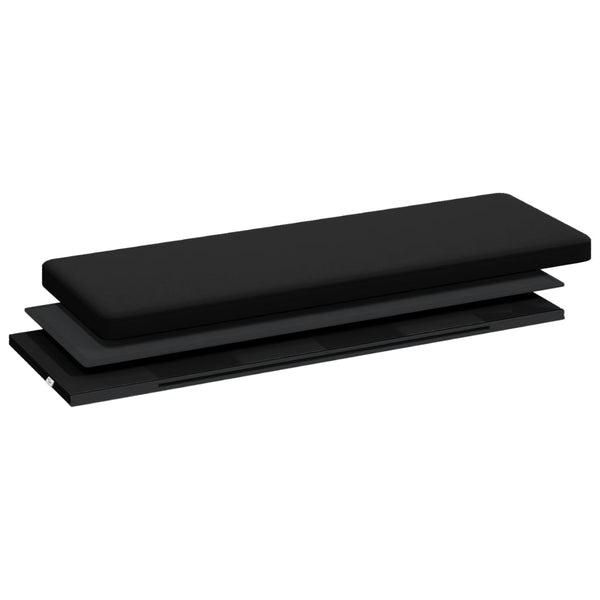 Vidaxl Storage Bench Foldable Black Pvc Patio Benches