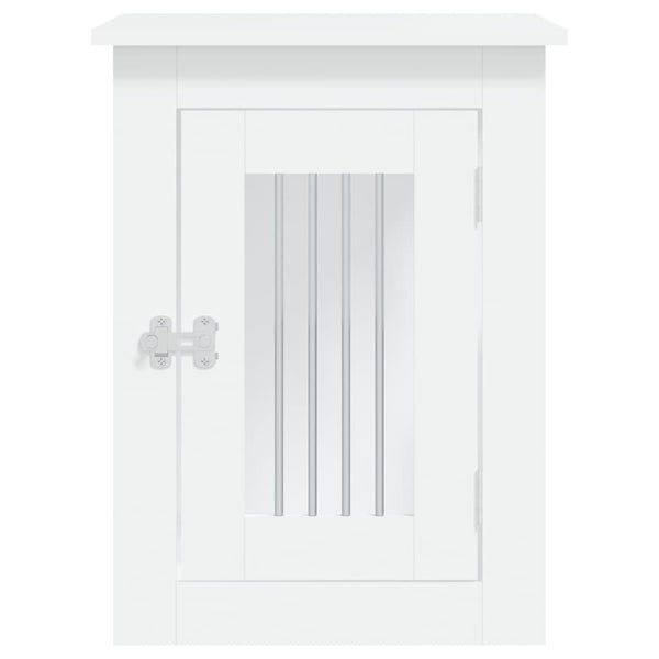 Dog Cages Dog Crate Furniture White 45X62x59 Cm Engineered Wood