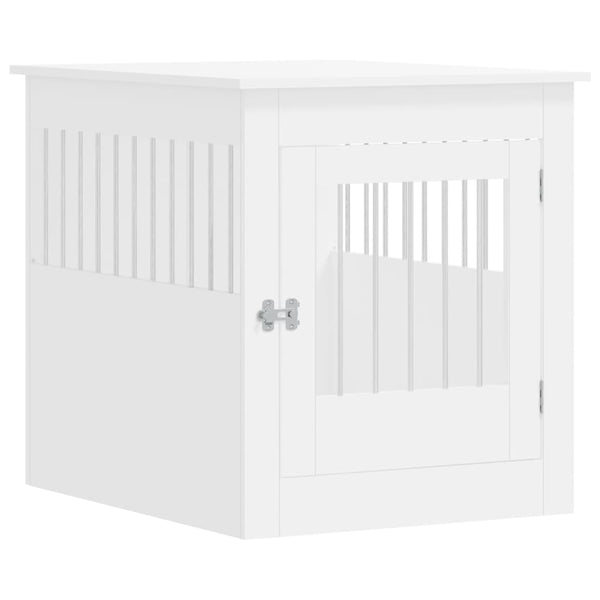 Dog Crate Furniture White 64.5X80x71 Cm Engineered Wood Small Animal Supplies