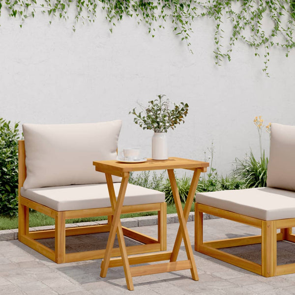 Vidaxl Folding Garden Table 50X36x60 Cm Solid Wood Acacia Patio & Garden Tables
