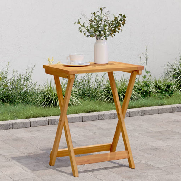 Vidaxl Folding Garden Table 50X36x60 Cm Solid Wood Acacia Patio & Garden Tables