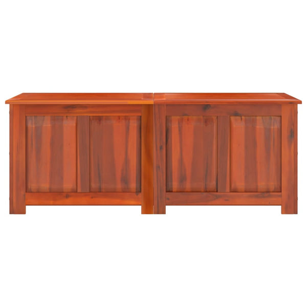 Vidaxl Storage Chest With Lid Brown Solid Wood Acacia Blanket Boxes