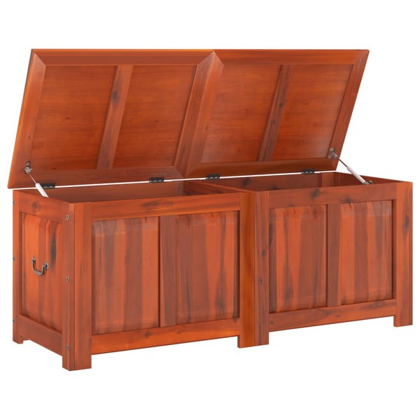 Vidaxl Storage Chest With Lid Brown Solid Wood Acacia Blanket Boxes
