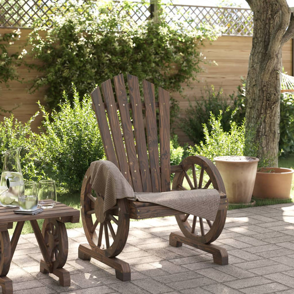 Vidaxl Garden Adirondack Chair Solid Wood Fir Patio Chairs