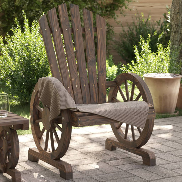 Vidaxl Garden Adirondack Chair Solid Wood Fir Patio Chairs