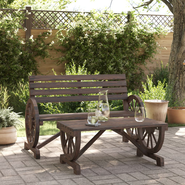 Vidaxl 2 Piece Garden Lounge Set Solid Wood Fir Loungers