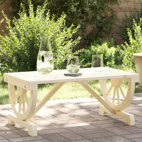 Vidaxl Garden Coffee Table 90X50x40 Cm Solid Wood Fir Patio & Garden Tables