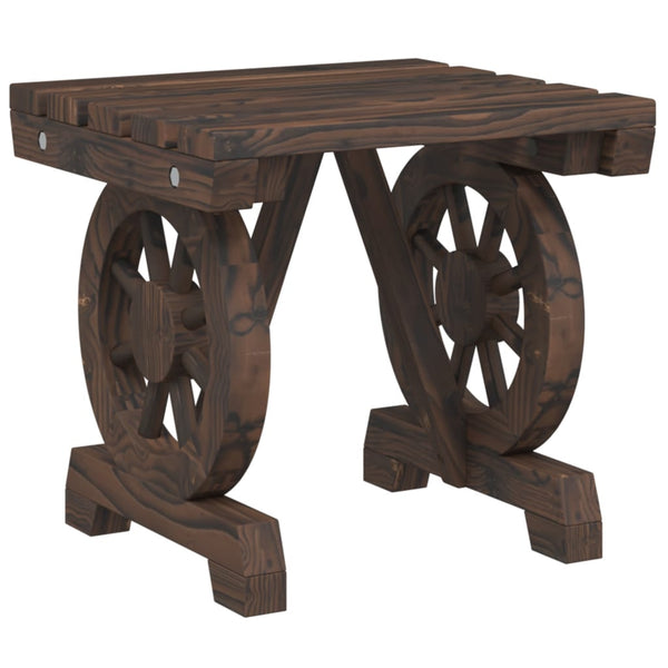 Vidaxl Garden Footstool 40X36.5X38.5 Cm Solid Wood Fir Ottomans Footstools & Poufs