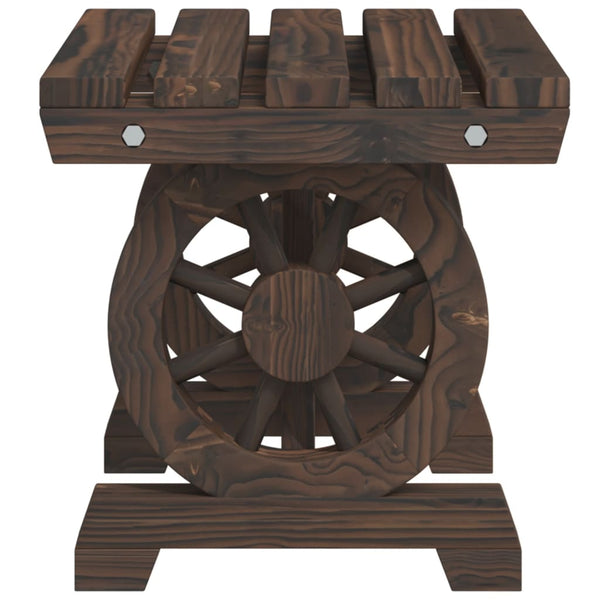 Vidaxl Garden Footstool 40X36.5X38.5 Cm Solid Wood Fir Ottomans Footstools & Poufs