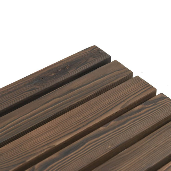 Vidaxl Garden Footstool 40X36.5X38.5 Cm Solid Wood Fir Ottomans Footstools & Poufs