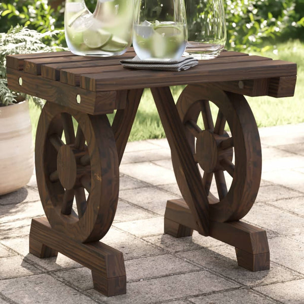 Vidaxl Garden Footstool 40X36.5X38.5 Cm Solid Wood Fir Ottomans Footstools & Poufs