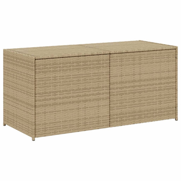 Vidaxl Garden Storage Box Mix Beige 283L Poly Rattan Storage Deck Boxes