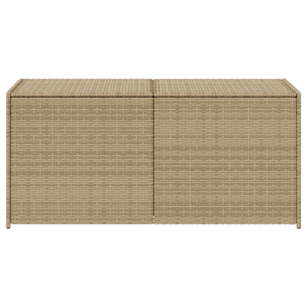 Vidaxl Garden Storage Box Mix Beige 283L Poly Rattan Storage Deck Boxes
